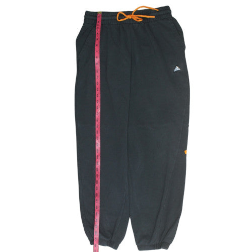 Adidas Men's Black Jogger Sweatpants M Regular Fit Fleece Activewear