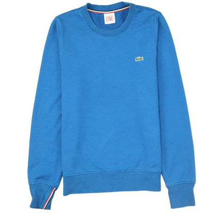 Lacoste Live Men's Blue Cotton Crew Neck Sweatshirt Size S