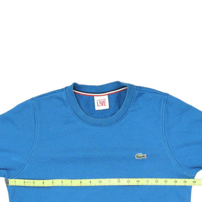 Lacoste Live Men's Blue Cotton Crew Neck Sweatshirt Size S