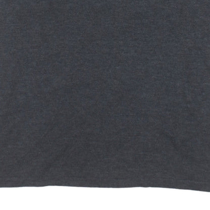 Adidas Men's Grey Short Sleeve Logo T-Shirt Medium