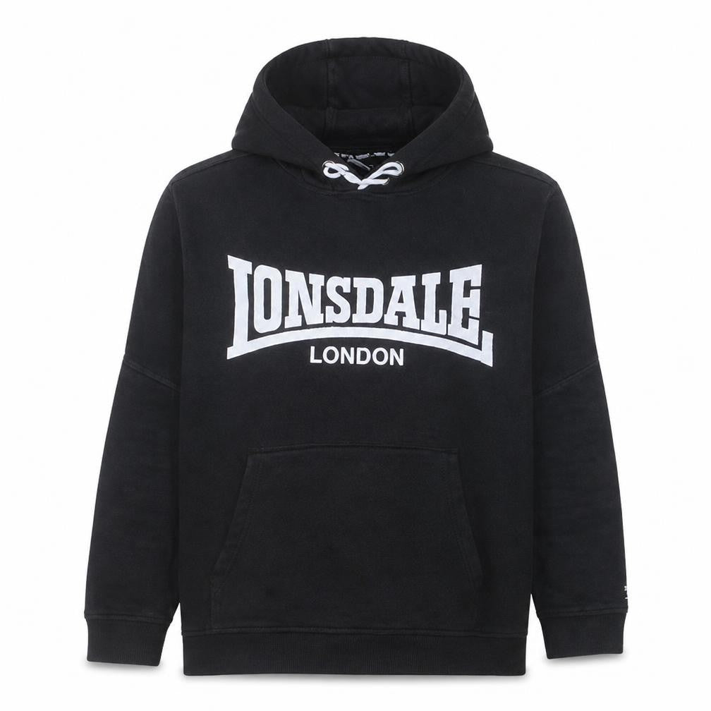 Lonsdale London Mens Black XL Pullover Hoodie Long Sleeve Sportswear
