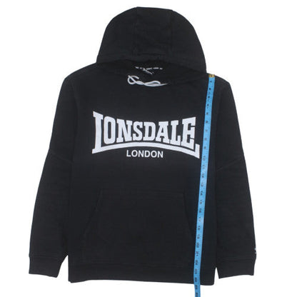 Lonsdale London Mens Black XL Pullover Hoodie Long Sleeve Sportswear