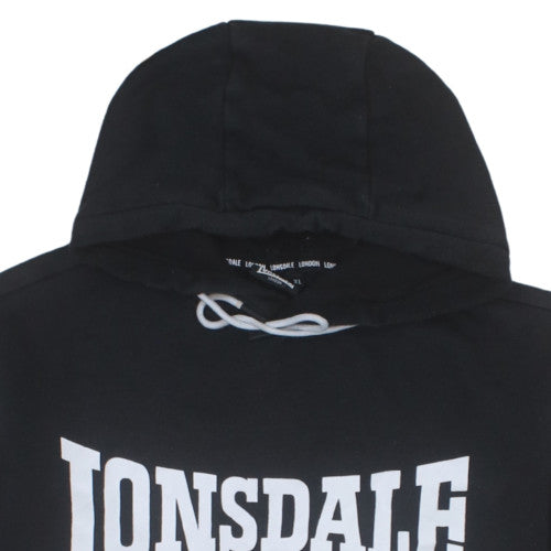 Lonsdale London Mens Black XL Pullover Hoodie Long Sleeve Sportswear