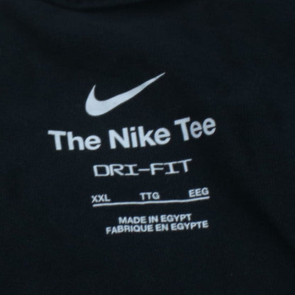 Nike Men's Black 2XL Dri-FIT Logo Short Sleeve T-Shirt