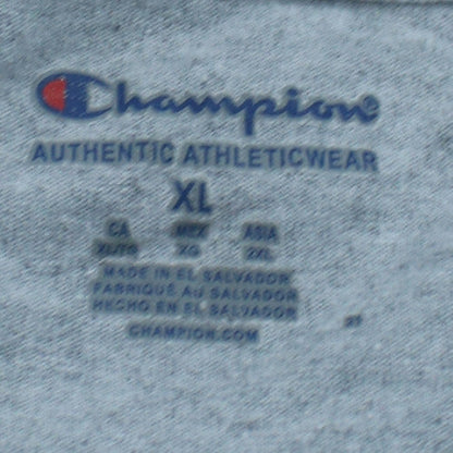 Champion Men's Grey Yeti Softball Graphic Athletic T-Shirt XL