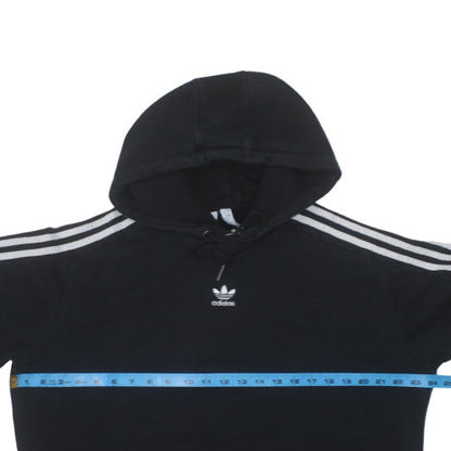 Adidas Mens Black Pullover Hoodie Size L Graphic Print Sportswear