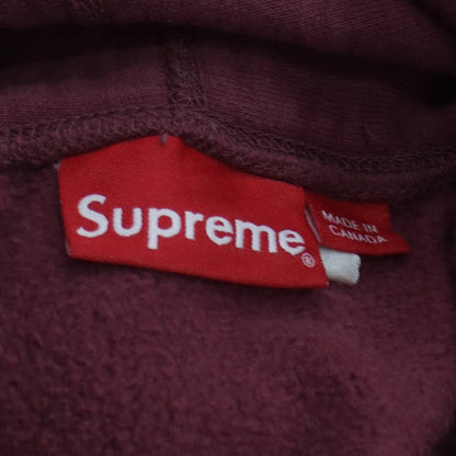 Supreme Men's Red Pullover Hoodie L Logo Fleece Streetwear