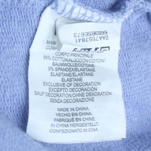FILA Men's Blue Crew Neck Long Sleeve Cotton Blend Sweatshirt - Size L
