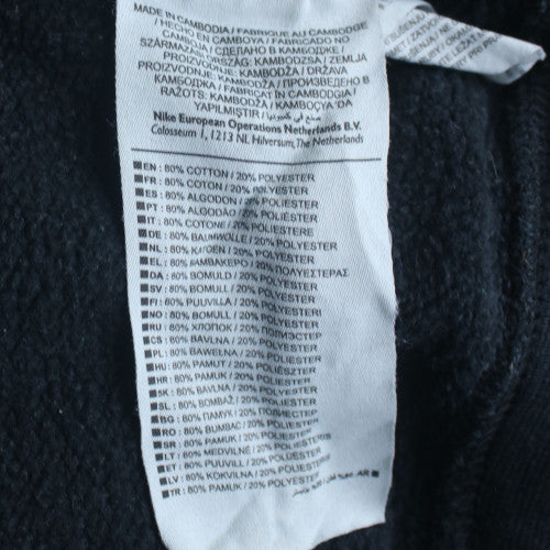 Nike Men's Black Full Zip Fleece Hoodie Size M
