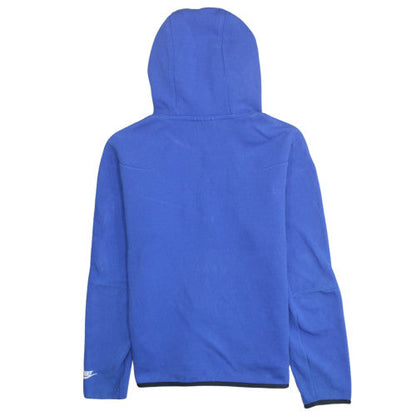Nike Men's Blue Full Zip Hoodie M Graphic Print Athletic Sweatshirt