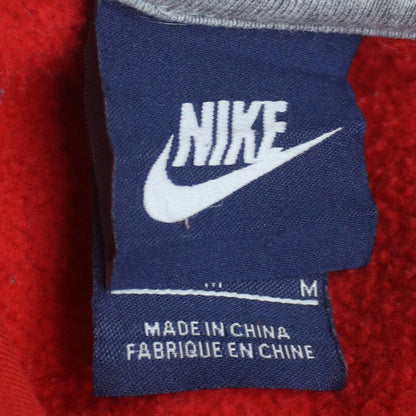 Nike Men's Red Pullover Hoodie M Logo Fleece Sportswear
