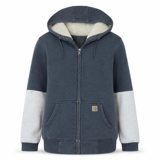 Carhartt Women's Blue Relaxed Fit Hooded Lined Jacket Size 14