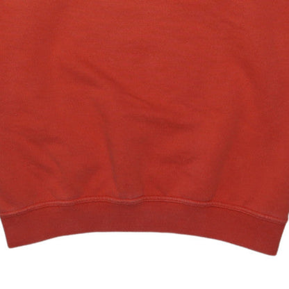 Adidas Men's Red Pullover Crew Neck Fleece Sweatshirt Size M