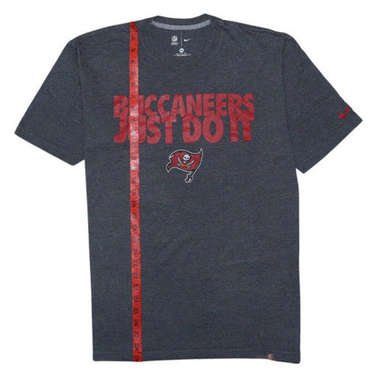 Nike NFL Team Apparel Men's Grey Buccaneers Just Do It T-Shirt XL