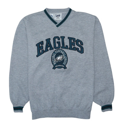 Lee Sport Men’s Grey V-Neck Eagles NFL Sweatshirt Size L