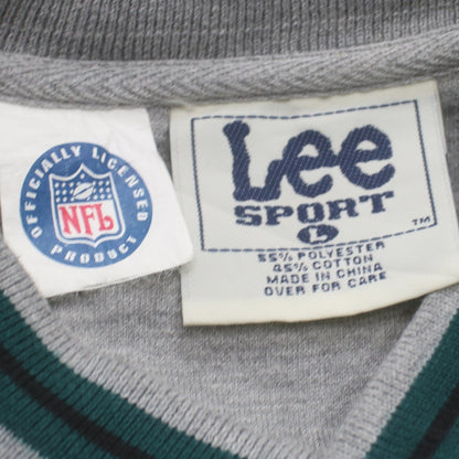 Lee Sport Men’s Grey V-Neck Eagles NFL Sweatshirt Size L