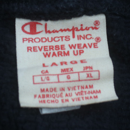 Champion Men's Black Reverse Weave Pullover Hoodie Size L