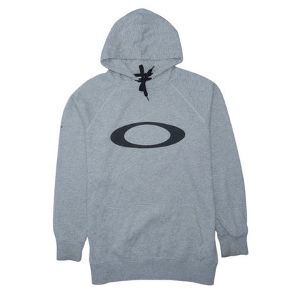 Oakley Mens Grey Slim Fit Pullover Hoodie Size M