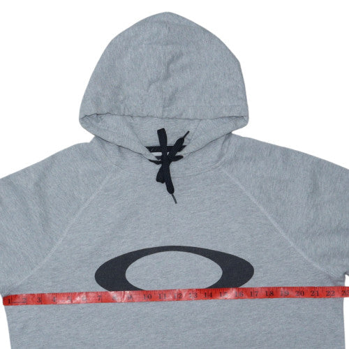 Oakley Mens Grey Slim Fit Pullover Hoodie Size M