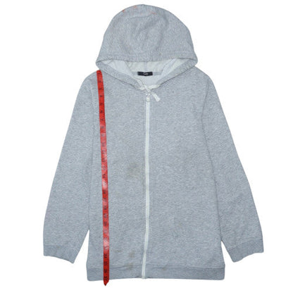 George Women Grey Full Zip Hoodie Size 22 Cotton Blend Casual