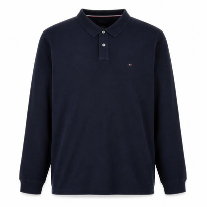 Tommy Hilfiger Men's Blue Slim Fit Long Sleeve Polo XXL