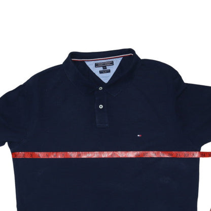Tommy Hilfiger Men's Blue Slim Fit Long Sleeve Polo XXL