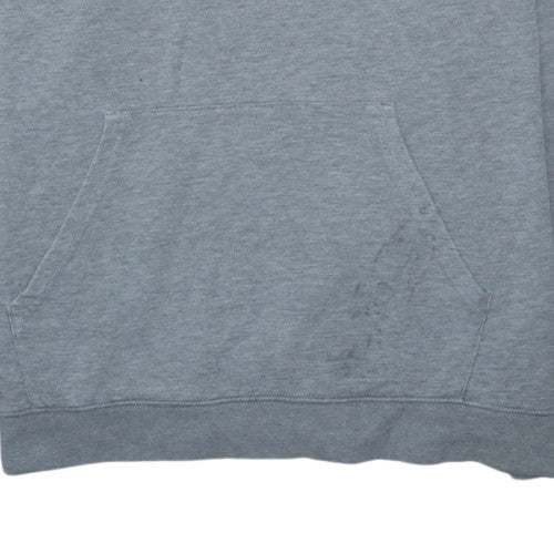 Champion Men's Grey 2XL Pullover Hoodie with Logo Print