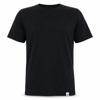 Adidas Men's Black Medium Basic Logo Short Sleeve Cotton T-Shirt