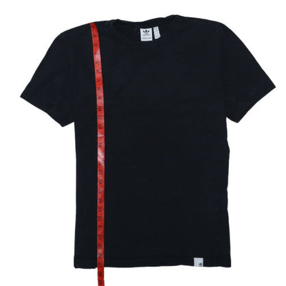 Adidas Men's Black Medium Basic Logo Short Sleeve Cotton T-Shirt