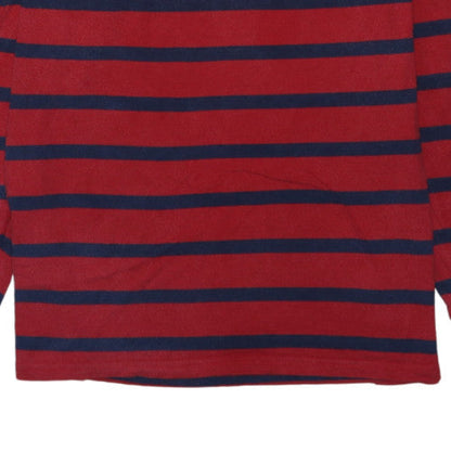 Polo Ralph Lauren Men's Red Blue Striped Long Sleeve Cotton Top XL