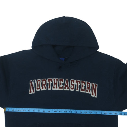 Champion Men's Blue Northeastern Pullover Hoodie Size L