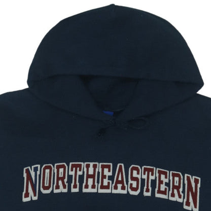 Champion Men's Blue Northeastern Pullover Hoodie Size L