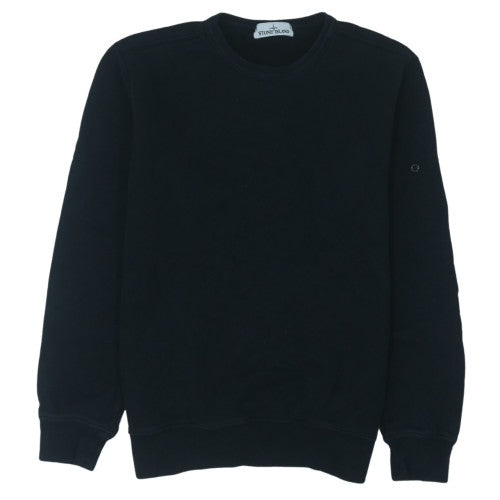 Stone Island Men's Black XL Crew Neck Pullover Sweatshirt