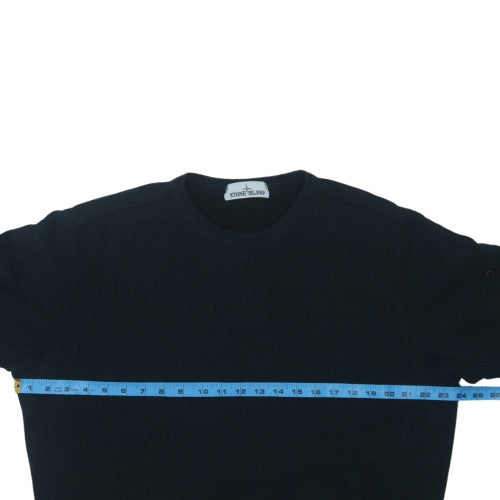 Stone Island Men's Black XL Crew Neck Pullover Sweatshirt