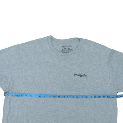 Columbia Mens Grey 2XL PFG Graphic Crew Neck T-Shirt