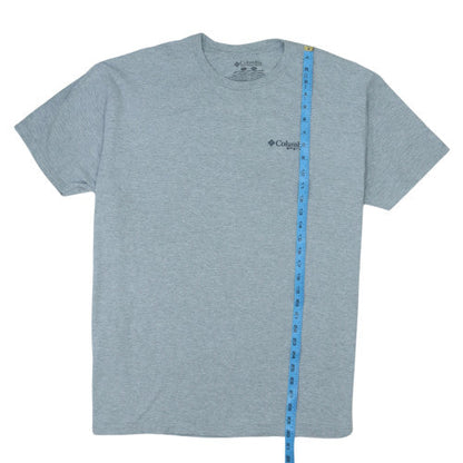 Columbia Mens Grey 2XL PFG Graphic Crew Neck T-Shirt