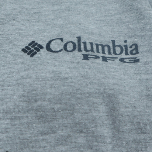 Columbia Mens Grey 2XL PFG Graphic Crew Neck T-Shirt