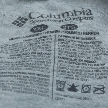 Columbia Mens Grey 2XL PFG Graphic Crew Neck T-Shirt