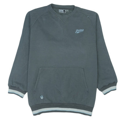 Puma Men's Grey 2XL Pullover Sweatshirt Crew Neck Sportswear
