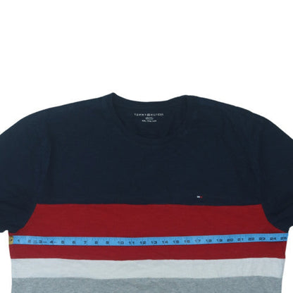 Tommy Hilfiger Men’s Multicoloured 2XL Cotton Colourblock T-Shirt