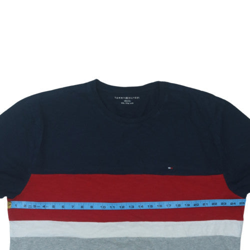 Tommy Hilfiger Men’s Multicoloured 2XL Cotton Colourblock T-Shirt