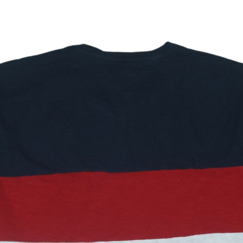 Tommy Hilfiger Men’s Multicoloured 2XL Cotton Colourblock T-Shirt