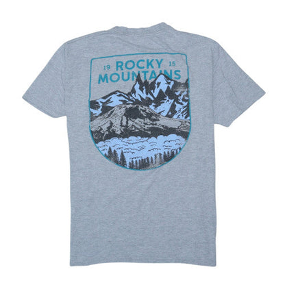 Columbia Men's Grey Rocky Mountains Graphic T-Shirt Size L