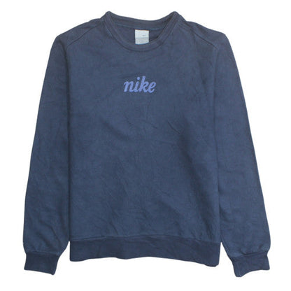 Nike Boys Blue Crew Neck Long Sleeve Pullover Sweatshirt L