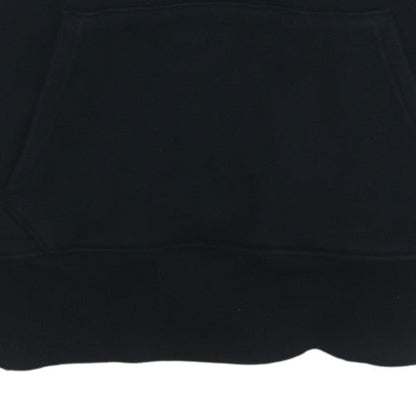 Tommy Jeans Men's Black Pullover Hoodie M Logo Fleece Sweatshirt