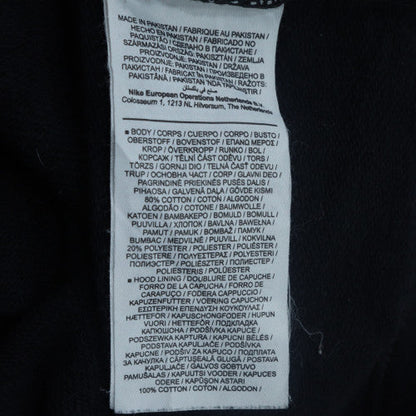 Nike Men's Black Pullover Hoodie M Regular Fit Fleece Sportswear