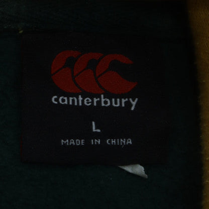 Canterbury Men's Green L Pullover Hoodie Fleece Rugby Sportswear