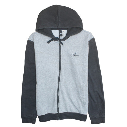 adidas Men's Grey Full Zip Hoodie XL Sports Fleece Jumper