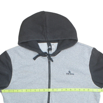 adidas Men's Grey Full Zip Hoodie XL Sports Fleece Jumper