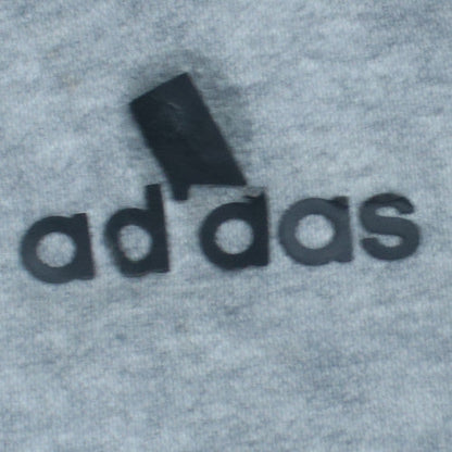adidas Men's Grey Full Zip Hoodie XL Sports Fleece Jumper